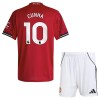 Camisola + Calções Manchester United Cunha 10 Criança Equipamento 1ª 2025-26